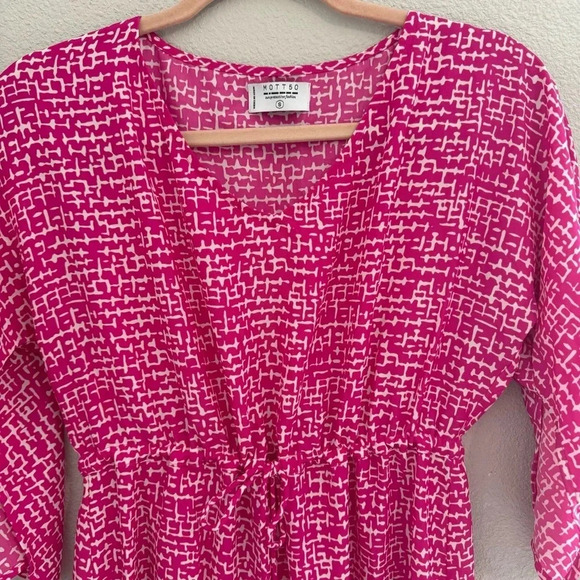 MOTT50‎ Fuchsia Basketweave Charlotte Dress Size Small - Picture 8 of 13